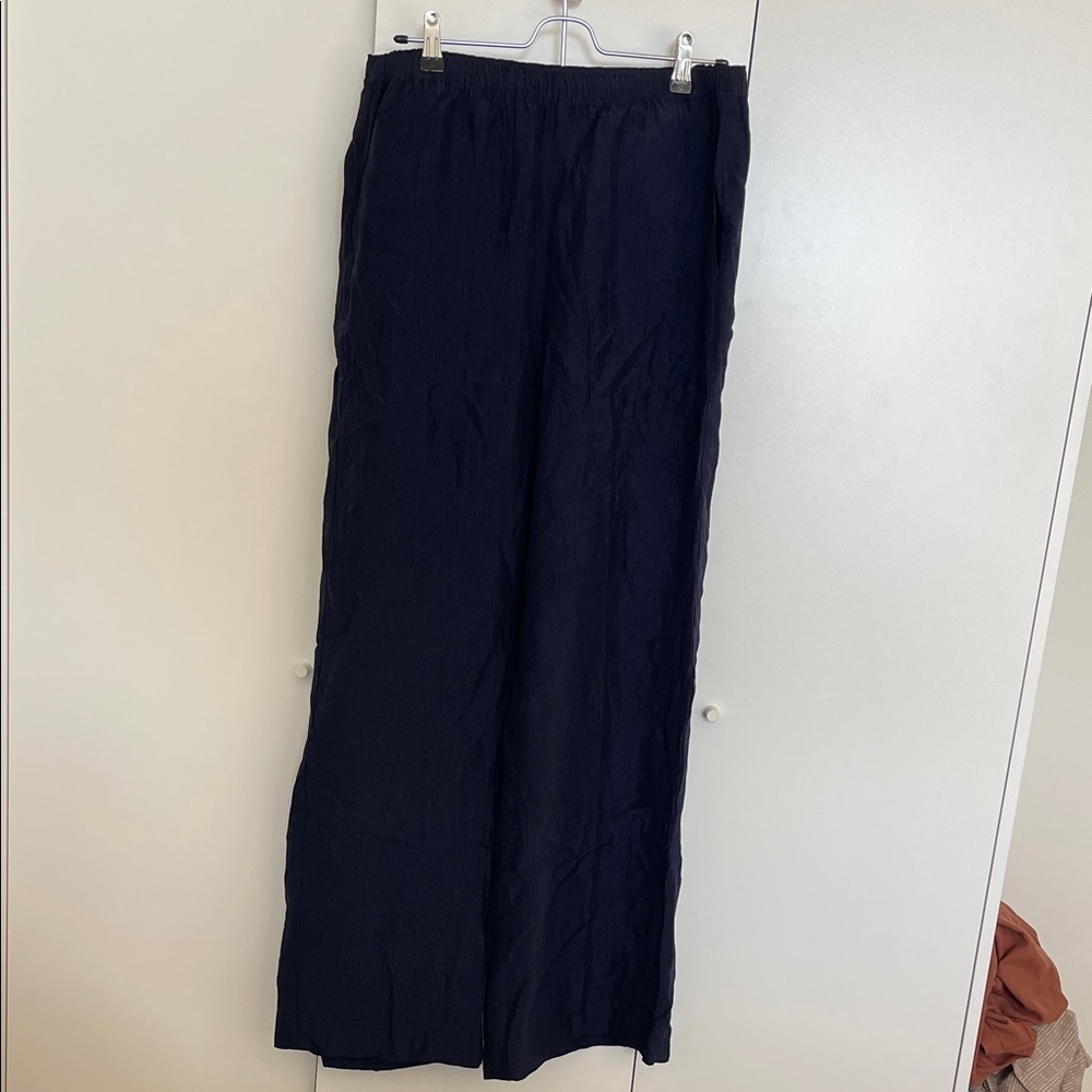 NWT J Crew Navy Wide-Leg Pants